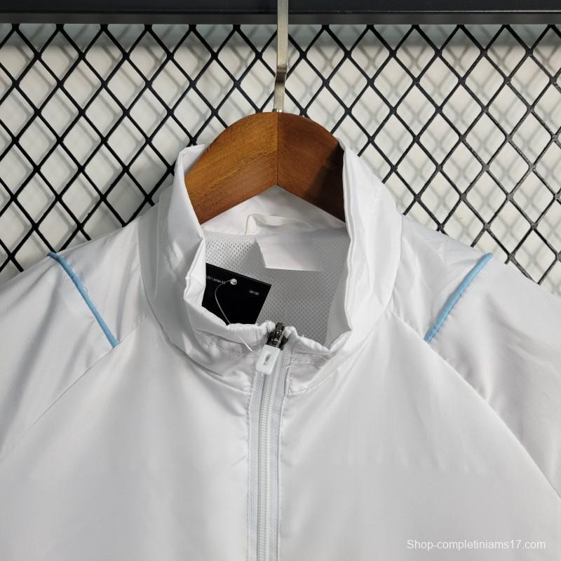 23-24 Sao Paulo White Windbreaker