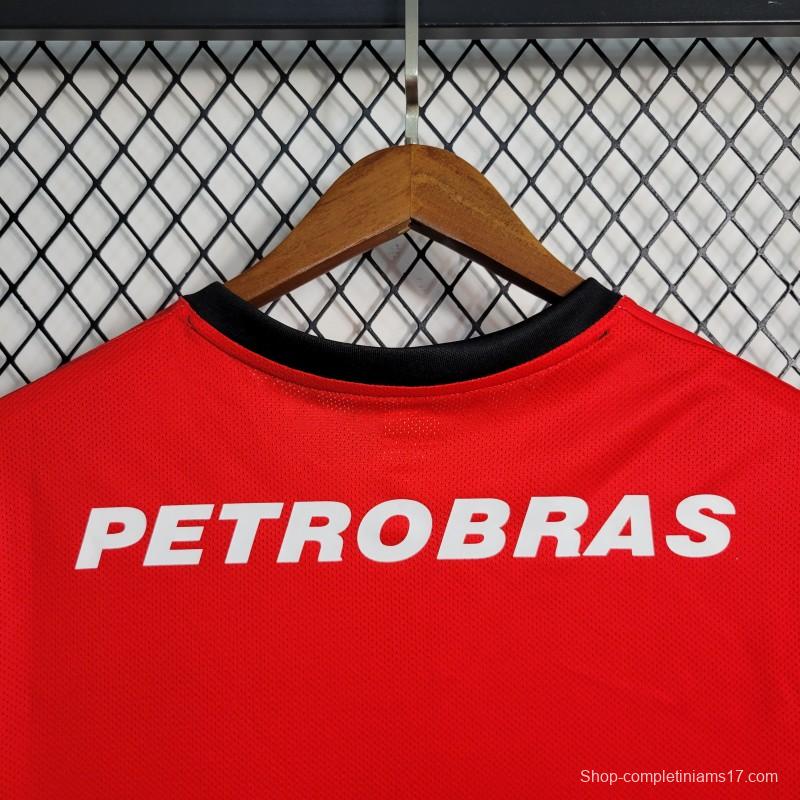 Retro 08-09 Flamengo Third Black Red Jersey