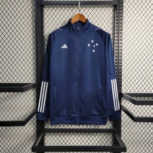 23-24 Cruzeiro Navy Full Zipper Training Jacket