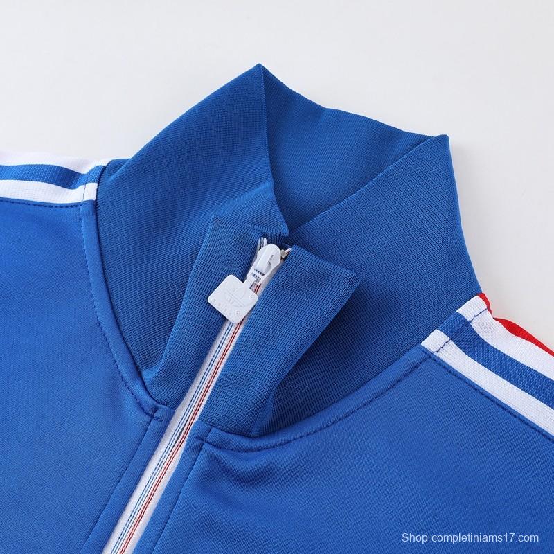 2023 Adidas Original Blue Full Zipper Jacket +Pants