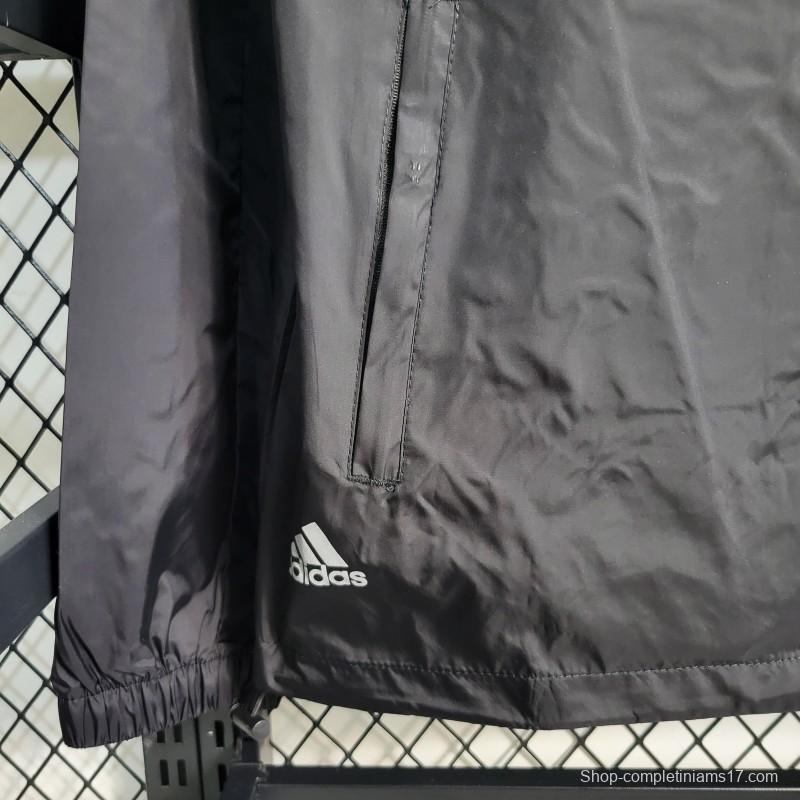 2023 Adidas Black Windbreaker