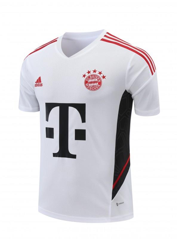 23-24 Bayern Munich White Black Short Sleeve+Shorts