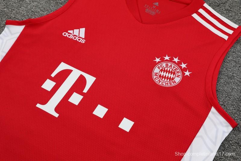 23-24 Bayern Munich Red Vest Jersey+Shorts