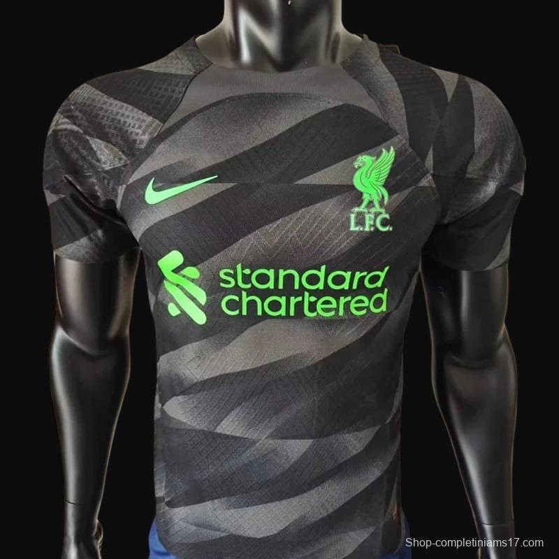 Player Version 23/24 Liverpool Black Goalkeeper Jersey