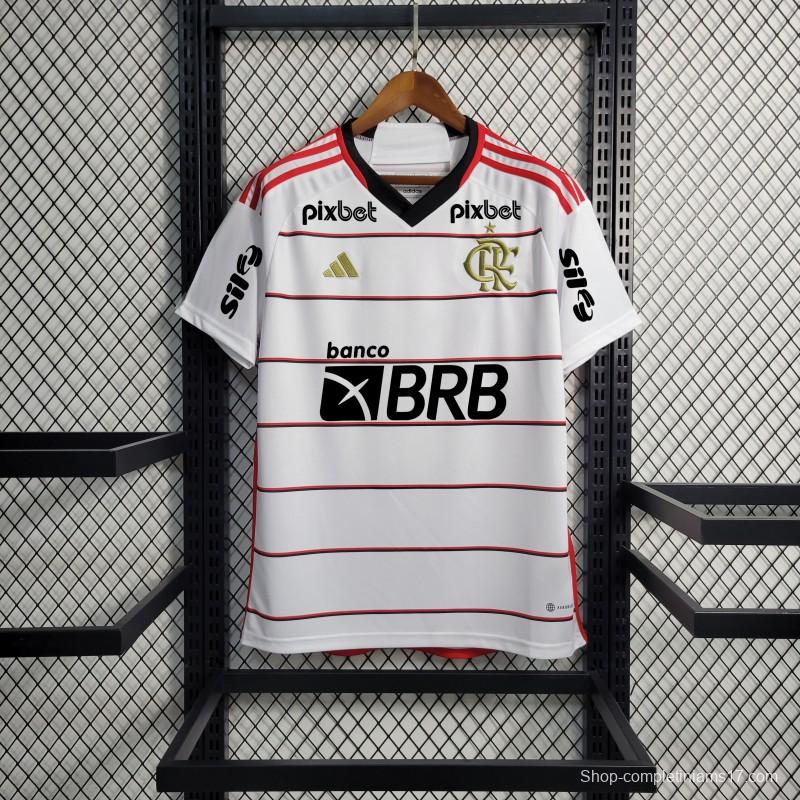 23/24 Flamengo Away Jersey With All Sponsors+Patches