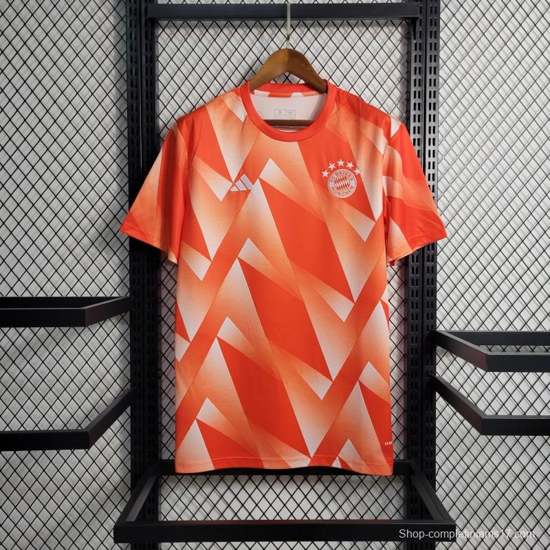 23-24 Olympique Marseille Training Orange Jersey