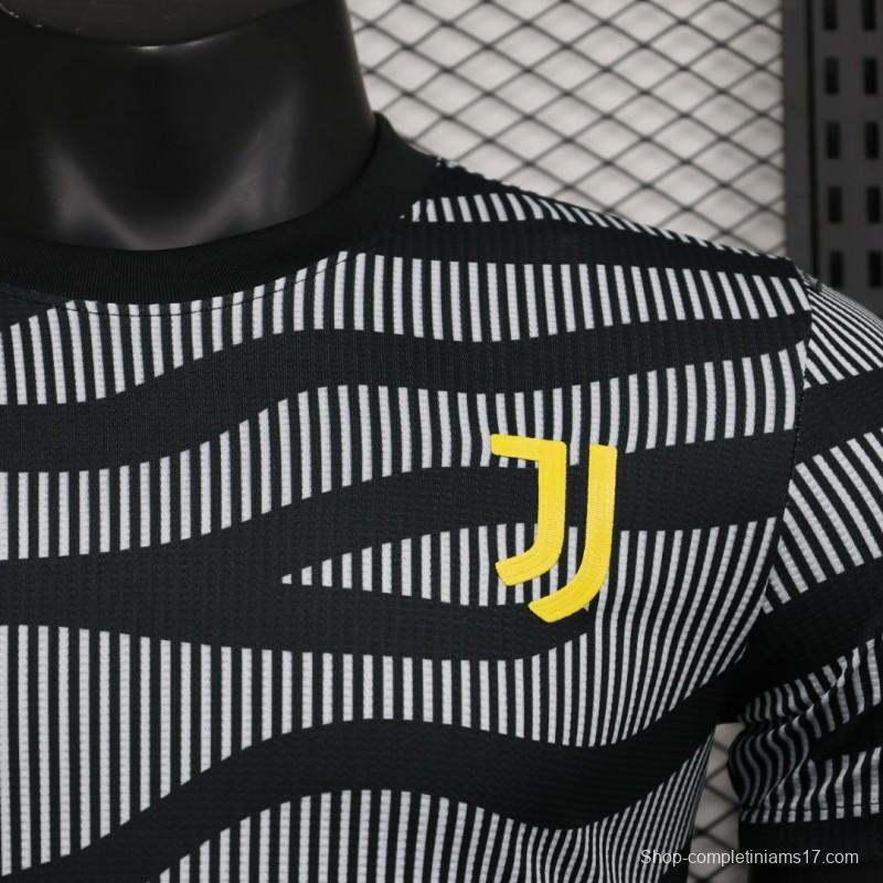 Player Version 23/24 Juventus Third Black Stripe Training Jersey