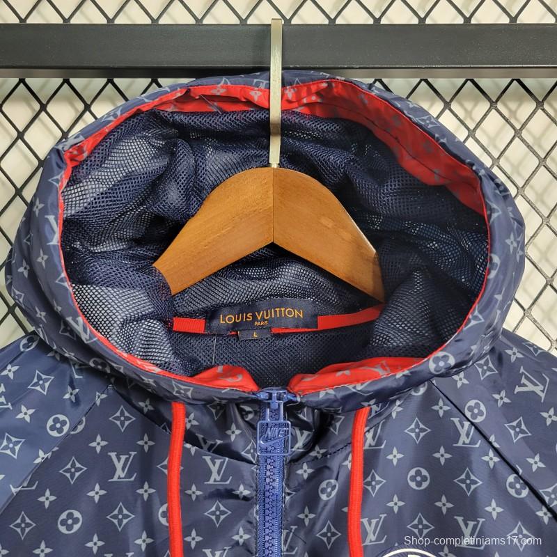 23-24 PSGxLV Navy Windbreaker