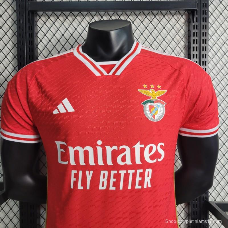 Player Version 23-24 Benfica Home Jersey