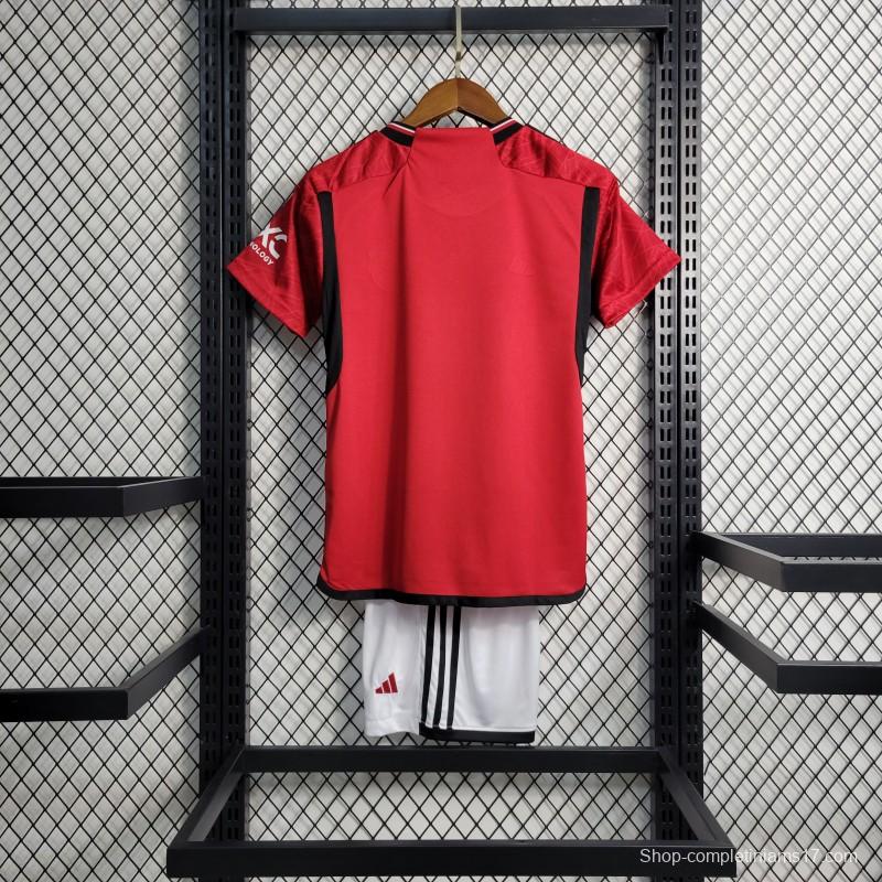 23-24 Kids Manchester United Home Jersey