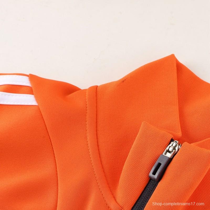 23/24 Adidas Orange/Navy Full Zipper +Pants