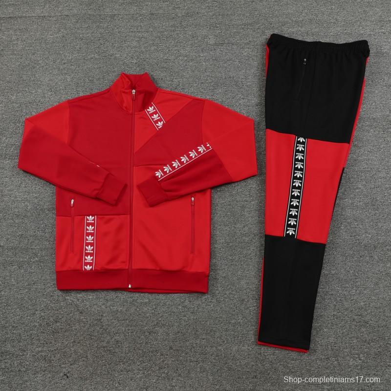 23/24 Adidas Original Wine/Red Full Zipper +Pants