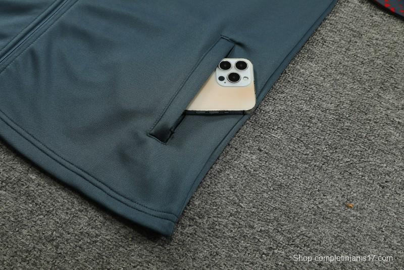 23/24 Manchester City Grey Full Zipper Jacket+Pants