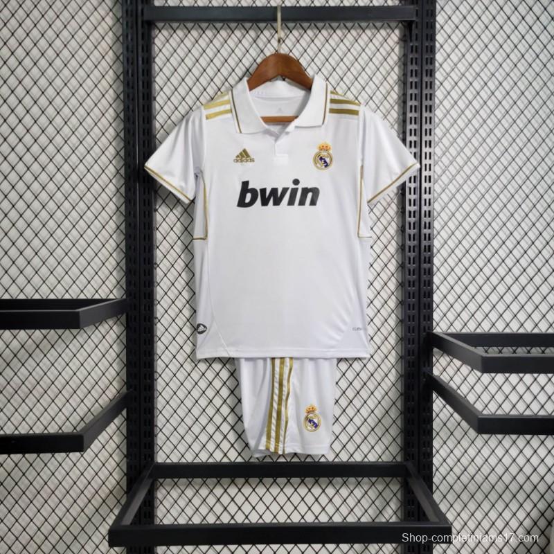 Retro 11-12 KIDS Real Madrid Home Jersey