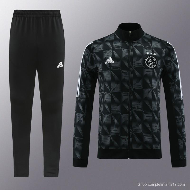 23/24 Ajax Black Full Zipper Jacket+Pants