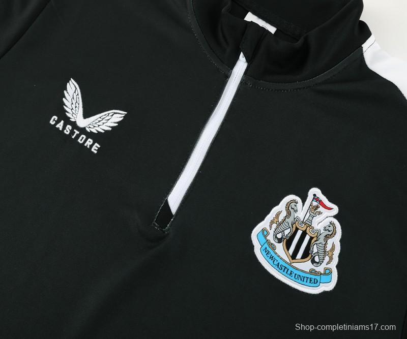 23/24 Newcastle United Black Half Zipper Jacket+Pants