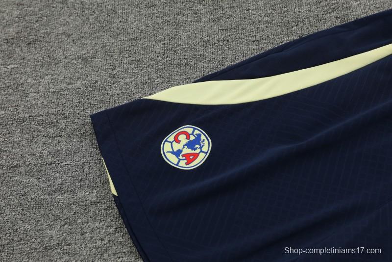 24/25 Club America Blue/Yellow Vest Jeresy+Shorts