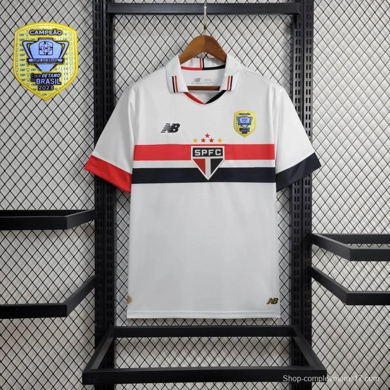 24/25 Sao Paulo Home Jersey + All Sponsors