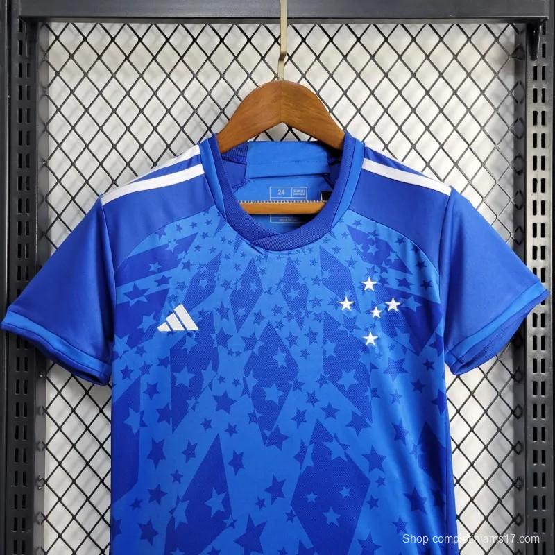 24/25 Kids Cruzeiro Home Jersey