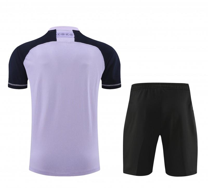 23/24 Tottenham Hotspur Purple/Navy Cotton Short Sleeve Jersey+Shorts