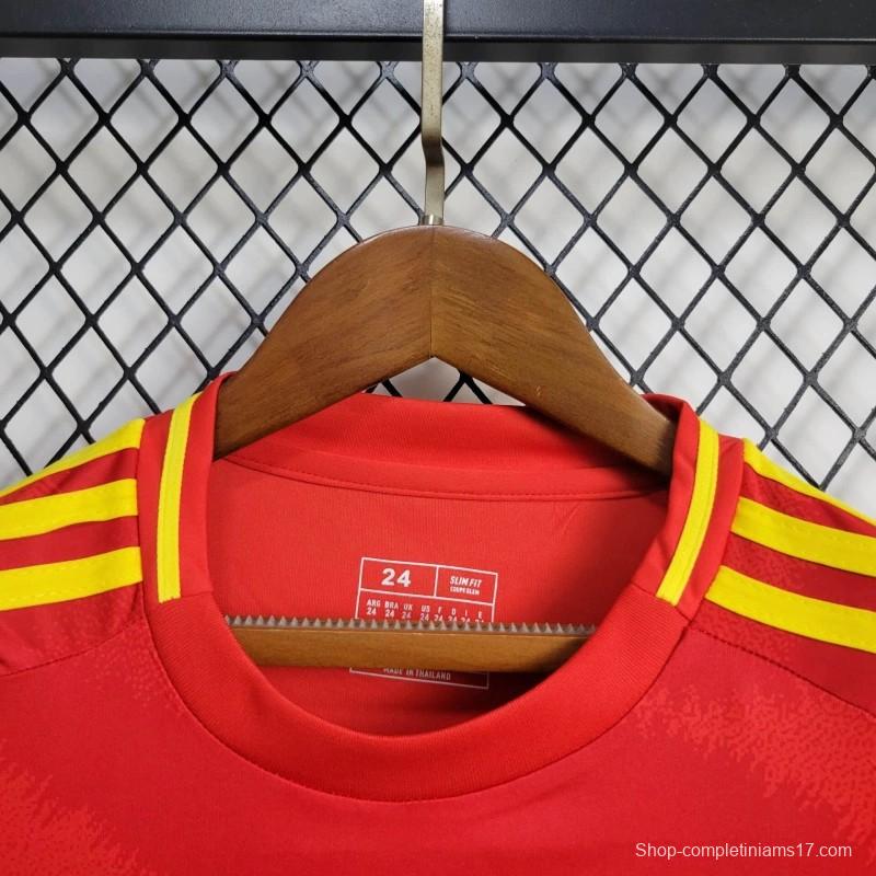 2024 Kids Spain Home Jersey