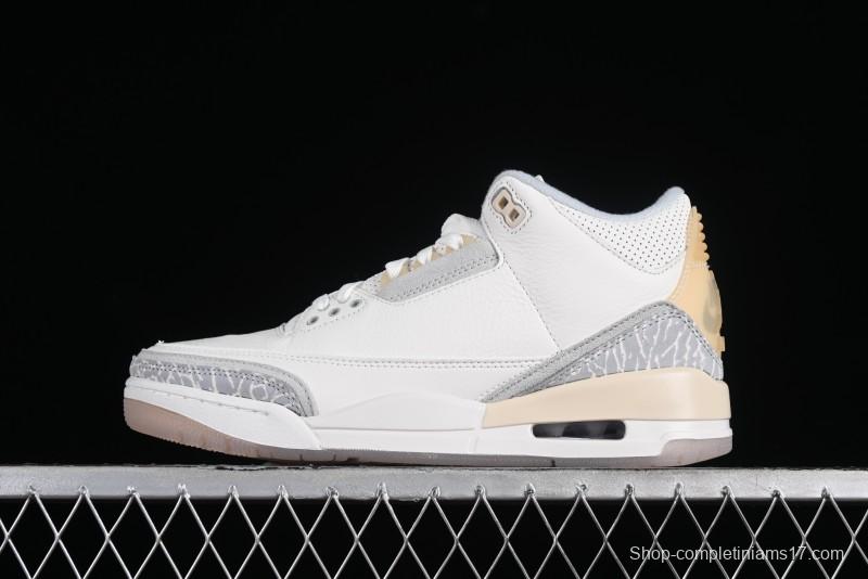 Nike Air Jordan 3 Retro Craft Ivory Sneakers - FJ9479-100