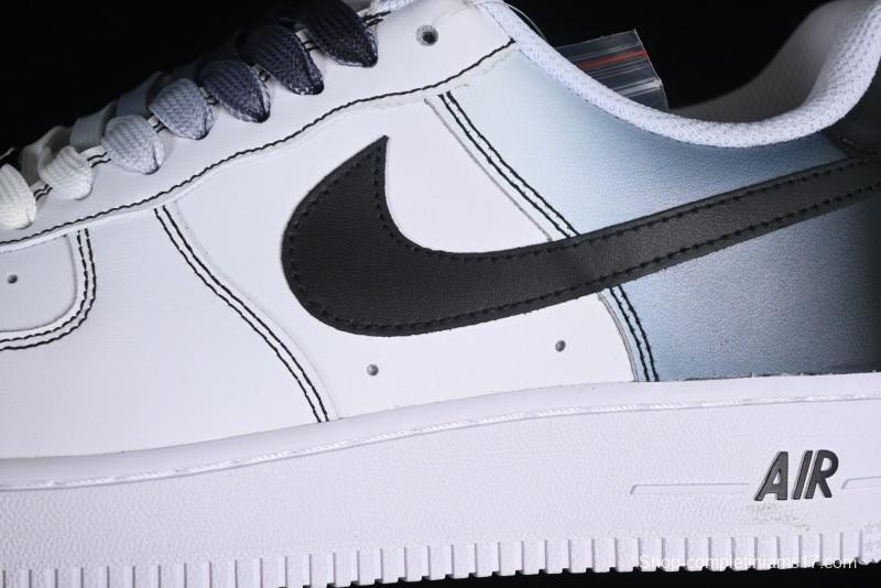 Nike Air Force 1 '07 Low Custom Anime Theme Gradient Brown Swoosh Casual Sneakers - FN0366-103