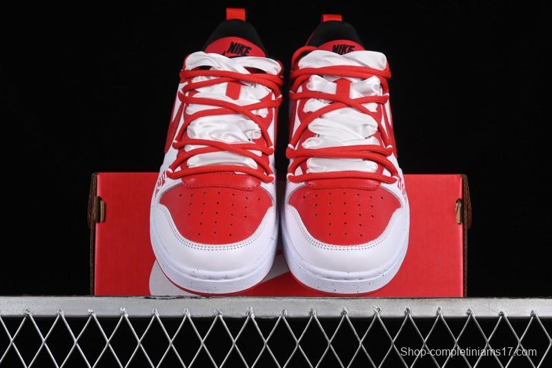 Nike Court Borough Low-Top Casual Sneakers with Dragon Emblem and Splatter Ink Vibe Style - DV5456-600