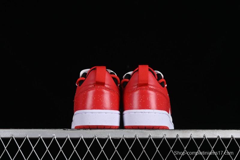 Nike Court Borough Low-Top Casual Sneakers with Dragon Emblem and Splatter Ink Vibe Style - DV5456-600