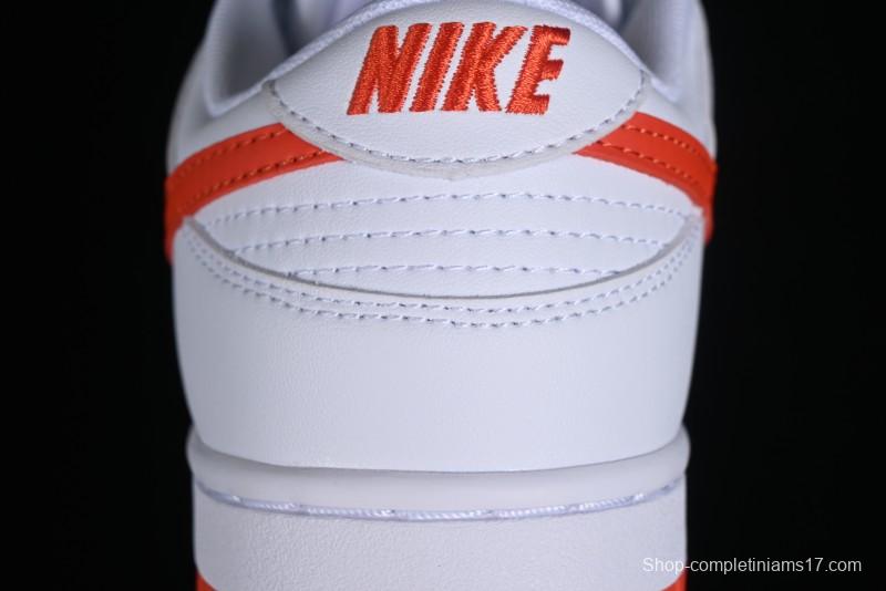 Nike SB Dunk Low White Orange Low-Top Casual Skateboarding Shoes - DV0831-103