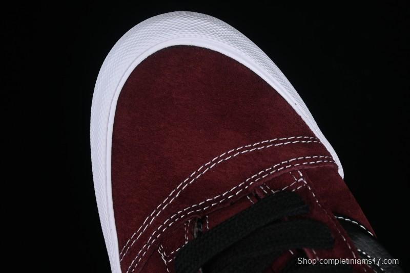Vans Classics Knu Skool Chunky Tongue Retro Sneakers in Wine Red - VN0009QC02Y