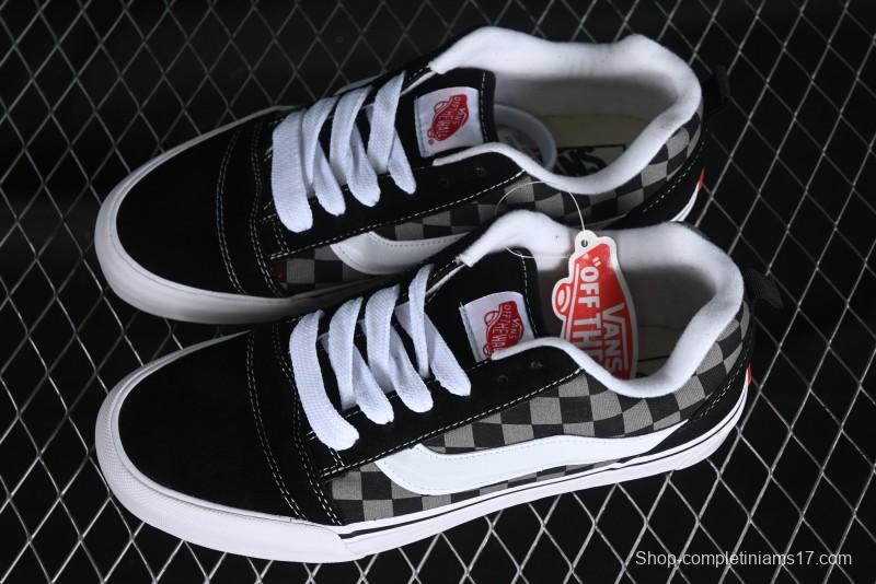 Vans Classics Knu Skool Retro Skate Shoes with Thick Tongue and Oversized Toe - VN0009QCB9P