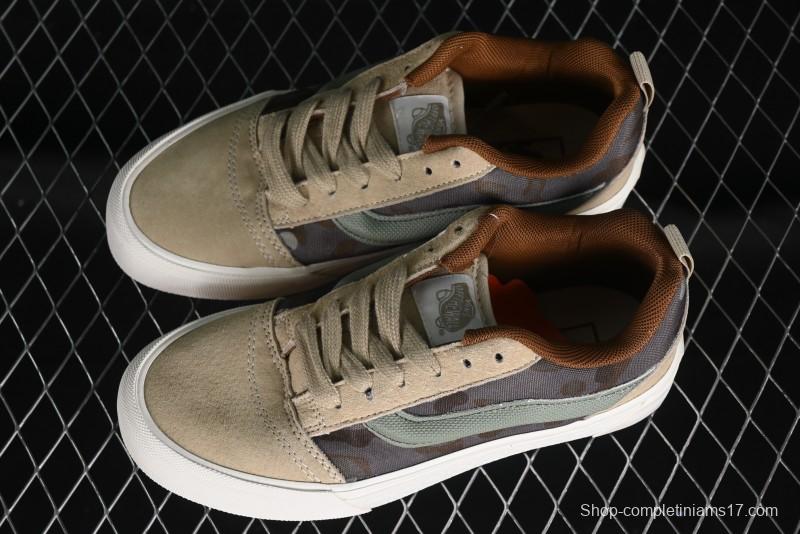 Vans Classics Knu Skool Desert Gray Green Chunky Tongue Bread Shoes - VN0007QC0WD