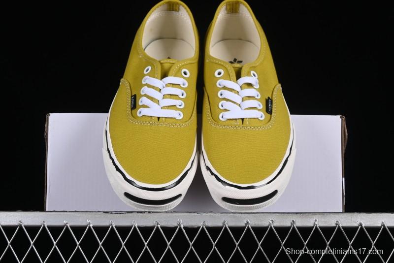 Kamiya Vulcanize Sneaker 23AW High-End Line Dissolved Yellow Canvas Shoes with Smiley Face Print Low-Top - M.C3