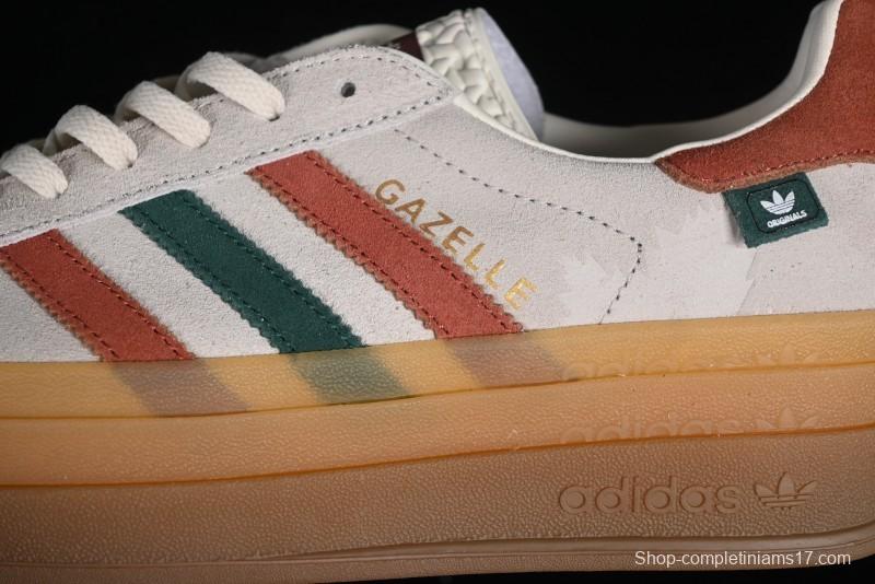 Adidas Originals Gazelle Bold IG3685 Low-Top Sneakers with Thick Sole for Casual Wear Anti-Slip and Durable