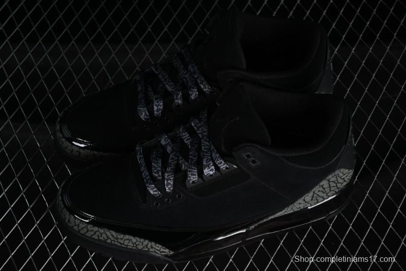 Nike Air Jordan 3 Retro Sneakers in Black with Elephant Print - CK9246-168