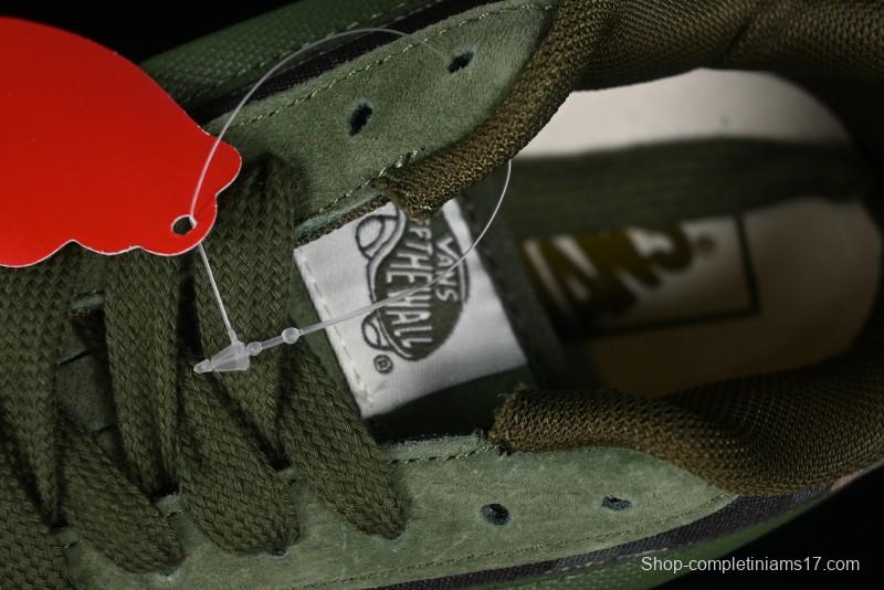 Vans Classics Knu Skool Camo Army Green Chunky Tongue Platform Sneakers - VN0007QC0WD