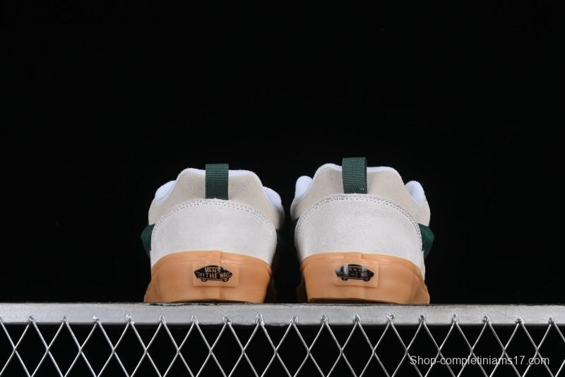 Vans Knu-Skool VR3 Lx Low-Top Retro Sneakers in Grey Green with Gum Sole - VN000CS0DWM