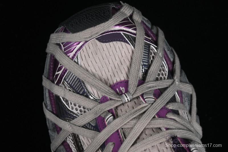 Balenciaga Phantom Sneaker 10th Generation Lace-Up Running Shoes with Transparent Heel Strap - W3XL51269