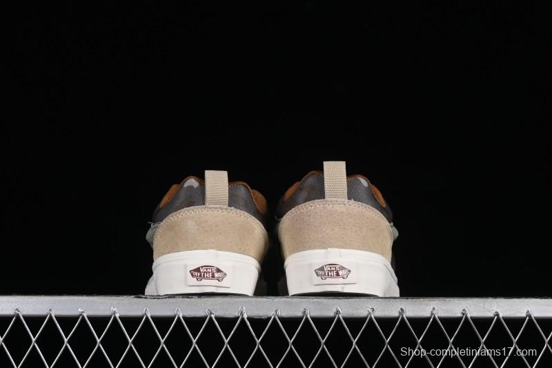 Vans Classics Knu Skool Desert Gray Green Chunky Tongue Bread Shoes - VN0007QC0WD