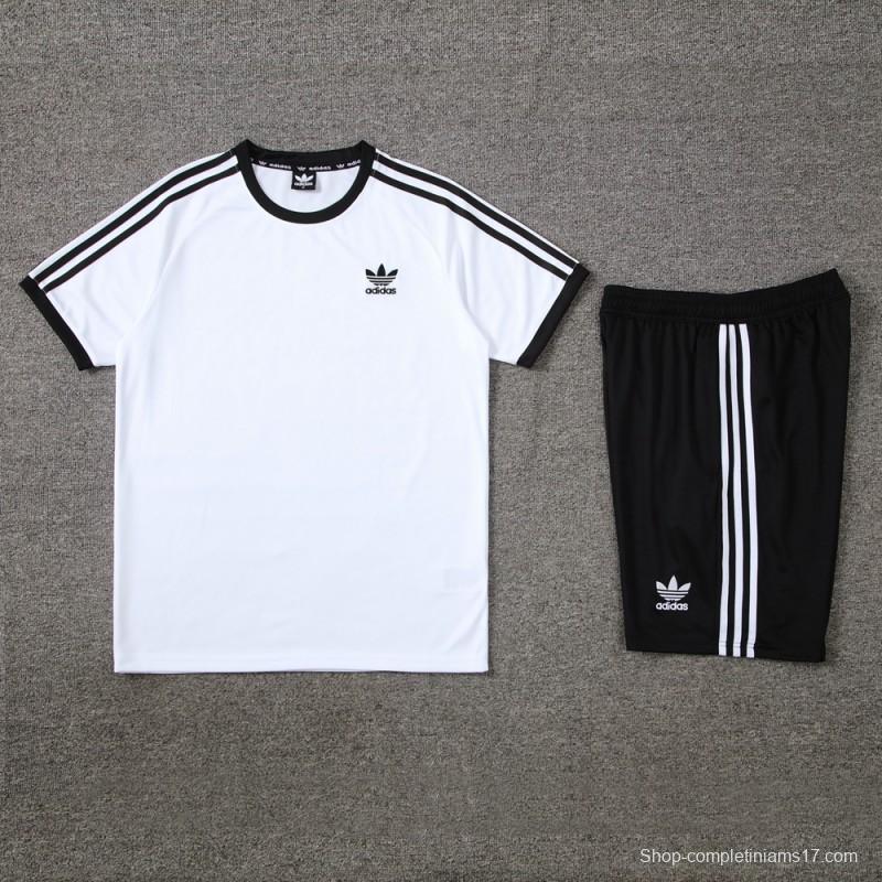 24/25 Adidas Original White Short Sleeve Jersey+Shorts