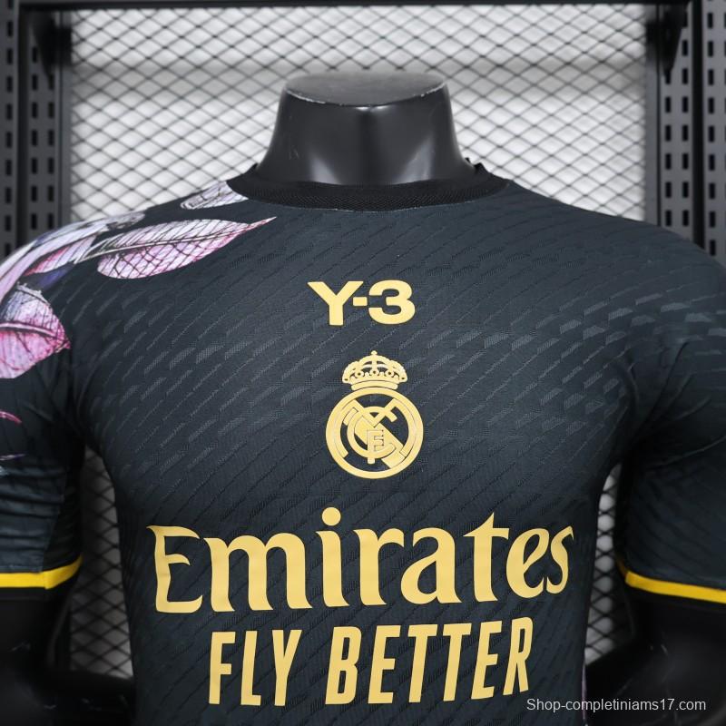 Player Version 2024 Real Madrid x Y3 Black Special Jersey