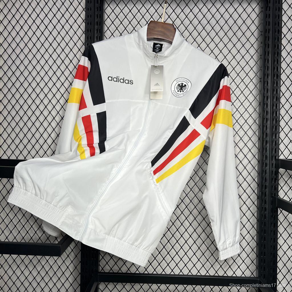 2024 Germany Euro White Windbreaker