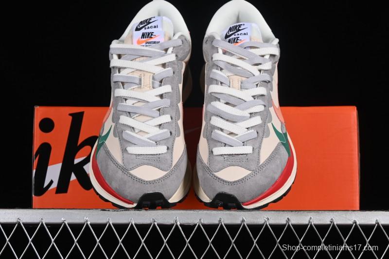 Nike Sacai VaporWaffle 3.0 Deconstructed Sneakers with Overlapping Swoosh and Dual Tongue - DD1875-107