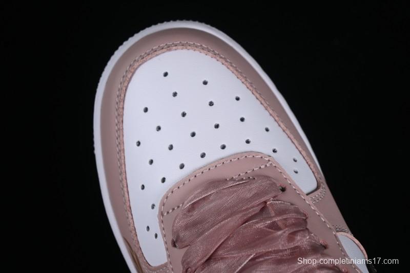 Nike Air Force 1 '07 Low Casual Sneakers in Dusty Rose with Hand-Painted Details - CV8699-578