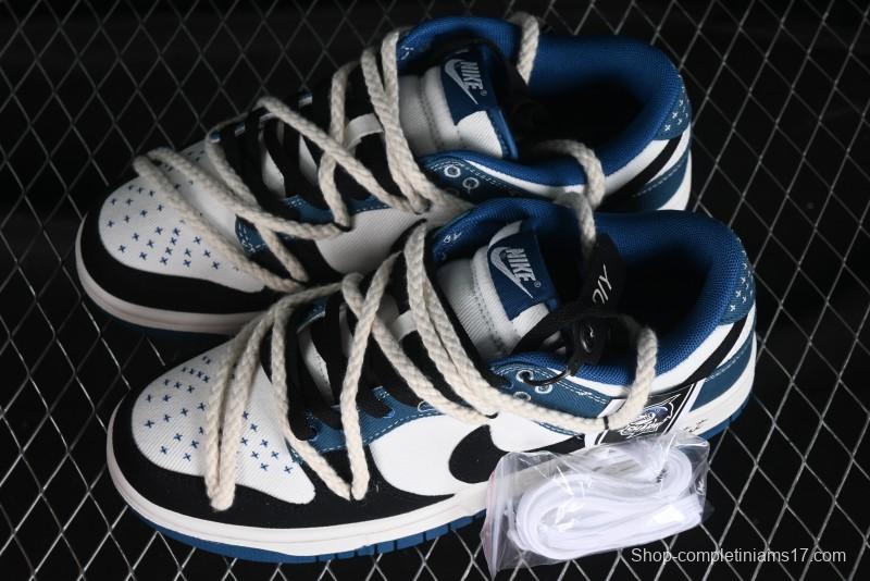 Nike Dunk Low High Street Style Ocean Protection Deconstructed SB Lace-Up Casual Skate Shoes - DV0834-101