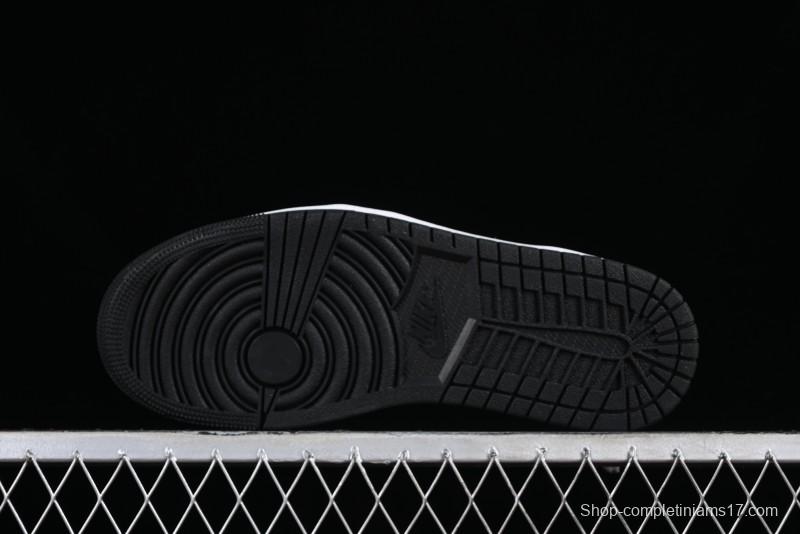 Nike Air Jordan 1 Low AJ1 Black Grey Red Hook Low-Top Culture Basketball Shoes - DC0774-062