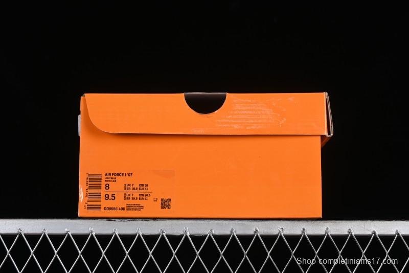 Nike Air Force 1 '07 Low LV Collaboration - Fluorescent Tie-Dye Denim Low-Top Casual Sneakers DD8686-400