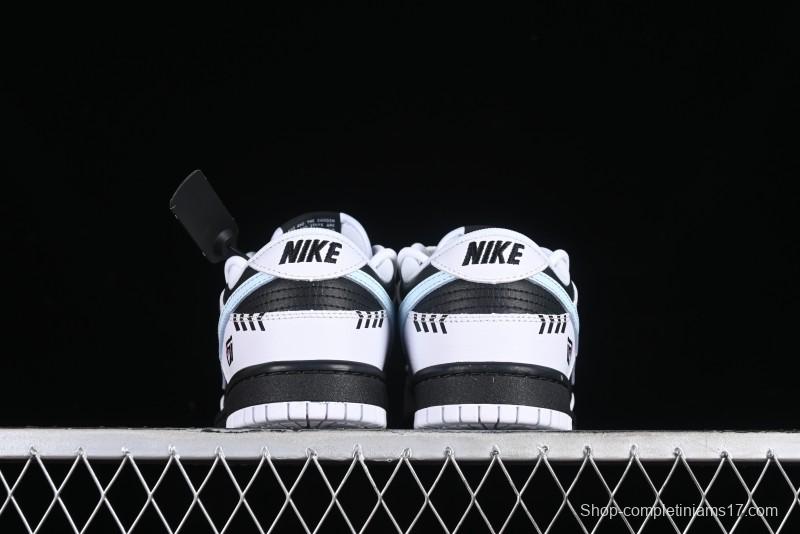 Nike Dunk Low Reverse Panda Graffiti Color SB Lace-Up Low-Top Casual Skate Shoes - FD9064-011