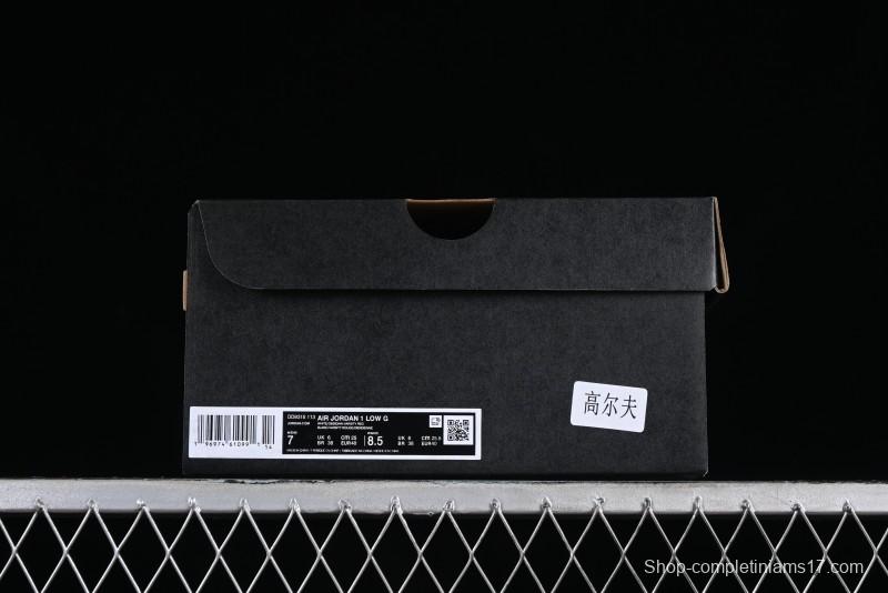 Nike Air Jordan 1 Low Golf Shoes Black Toe - DD9315-113